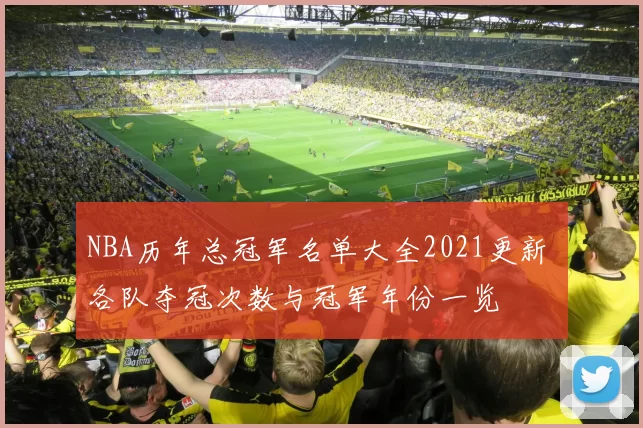 NBA历年总冠军名单大全2021更新 各队夺冠次数与冠军年份一览